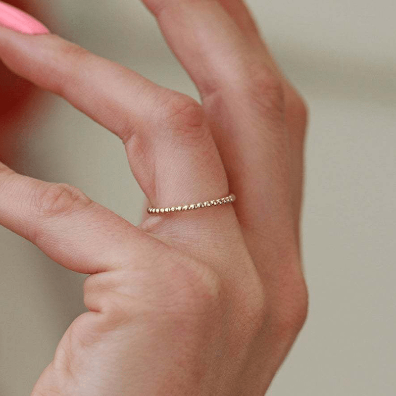 Polka Dot Glossy Ladies' Ring for Ring Party
